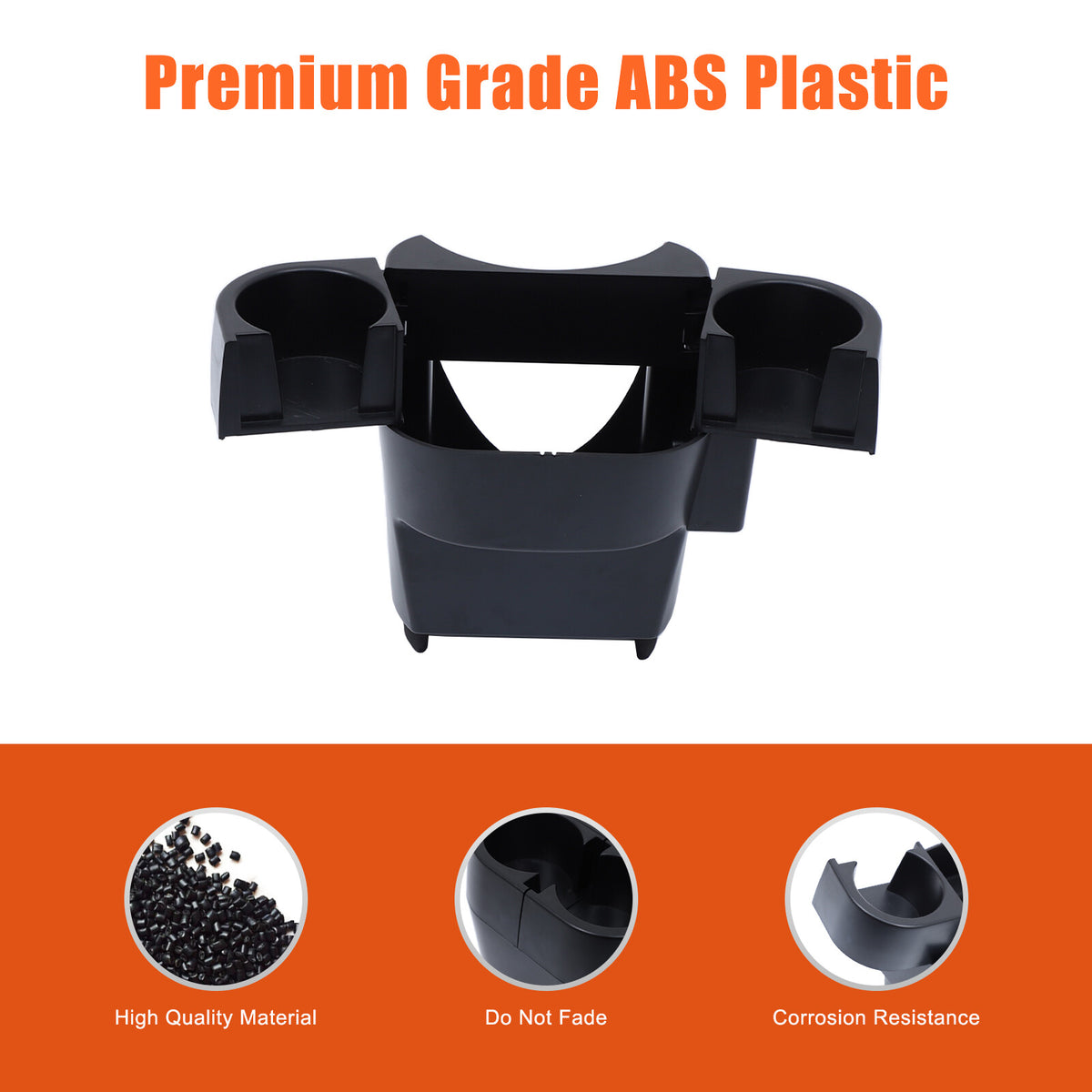 Center Lower Cup Storage Box Organizer Tray For Fiat 500 Abarth 595 695 2016+ 11