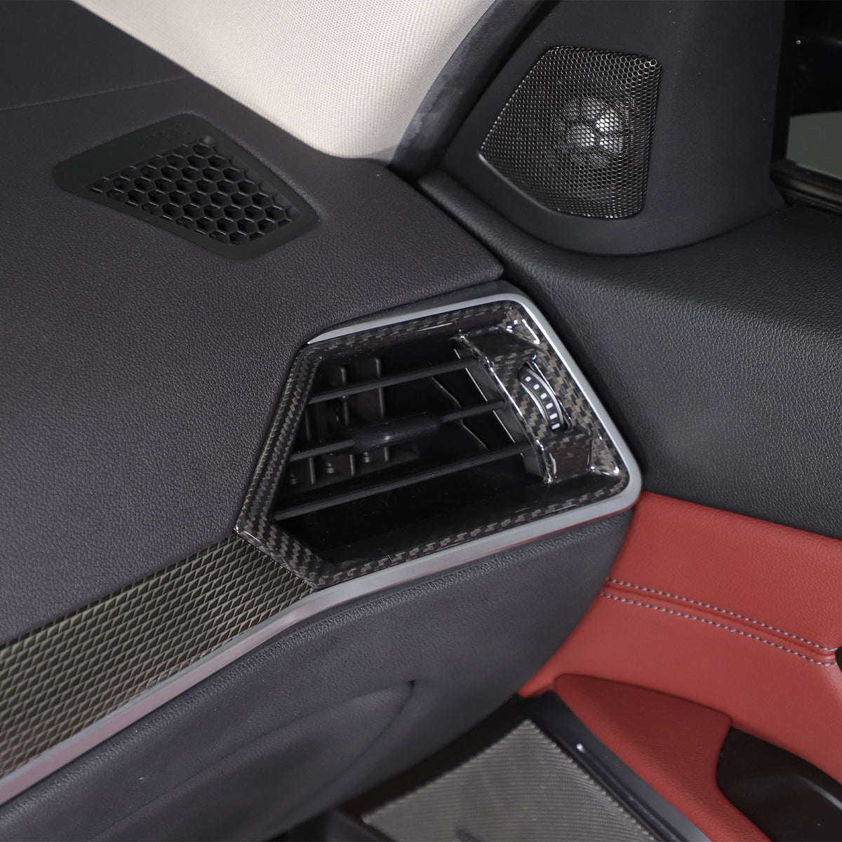 Real Carbon Fiber Side Air Vent Outlet Trim For BMW 3 Series G20 G21 20-22 16