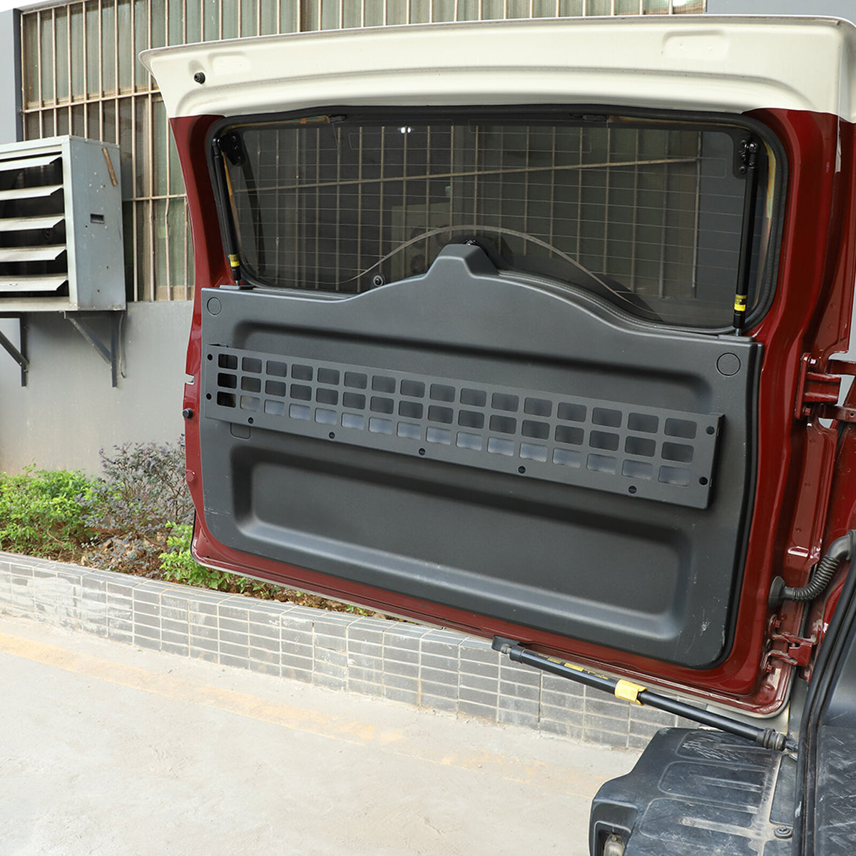 For Toyota FJ Cruiser 2007-2021 Alloy Tailgate Hanging Bag Rack Trunk Bag Shelf 8