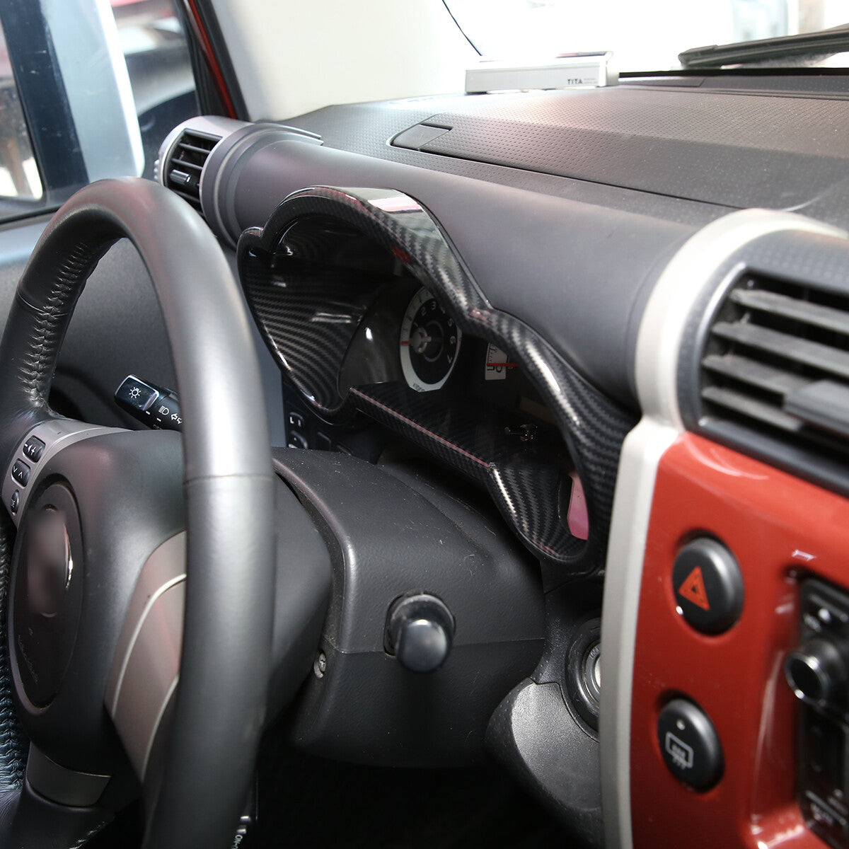 ABS Carbon Fiber Full Interior Center Decoration Trim Kit For FJ Cruiser 2007-21 - Styles 1-5 39