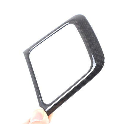 Real Carbon Fiber Center Console Cup Holder Trim For Porsche 718 16-19/911 12-18 6