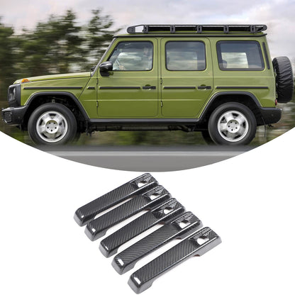 Real Carbon Fiber Exterior Door Handle Cover Trim For Benz G-Class W464 2025+ 2