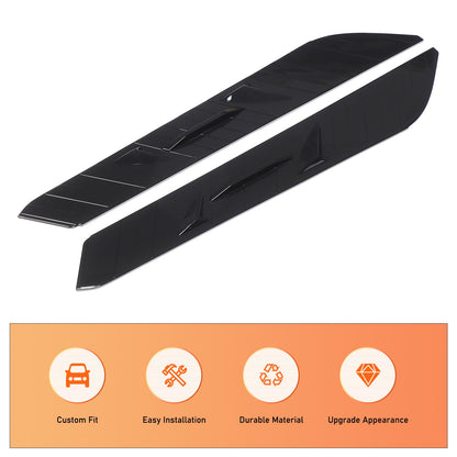 Piano Black ABS Rear Hatch Hood Wash Waterproof Seal Trim For Corvette C8 20+ US 5