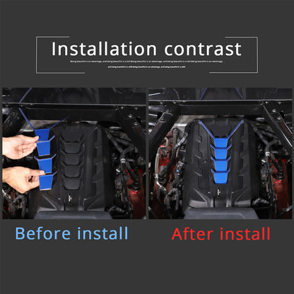 Blue Alloy Car Engine Center Patch Cover Decorate Trim For Corvette C8 2020-26 5