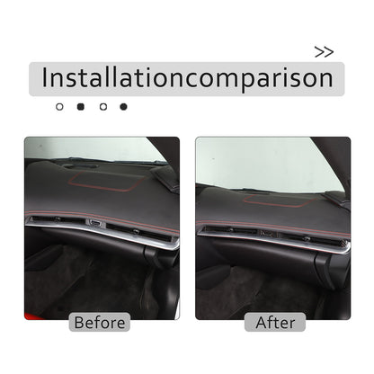 Carbon Fiber ABS Interior Full Decor Cover Trim Kit For Corvette C8 2020-2025 - Styles 26-30 74