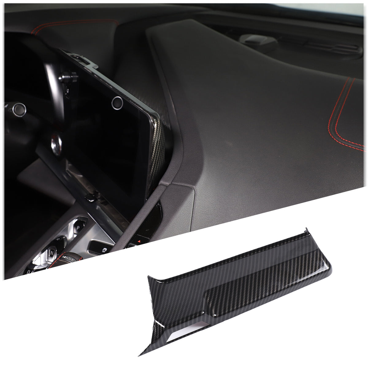 Carbon Fiber ABS Interior Full Decor Cover Trim Kit For Corvette C8 2020-2025 - Styles 31-35 36