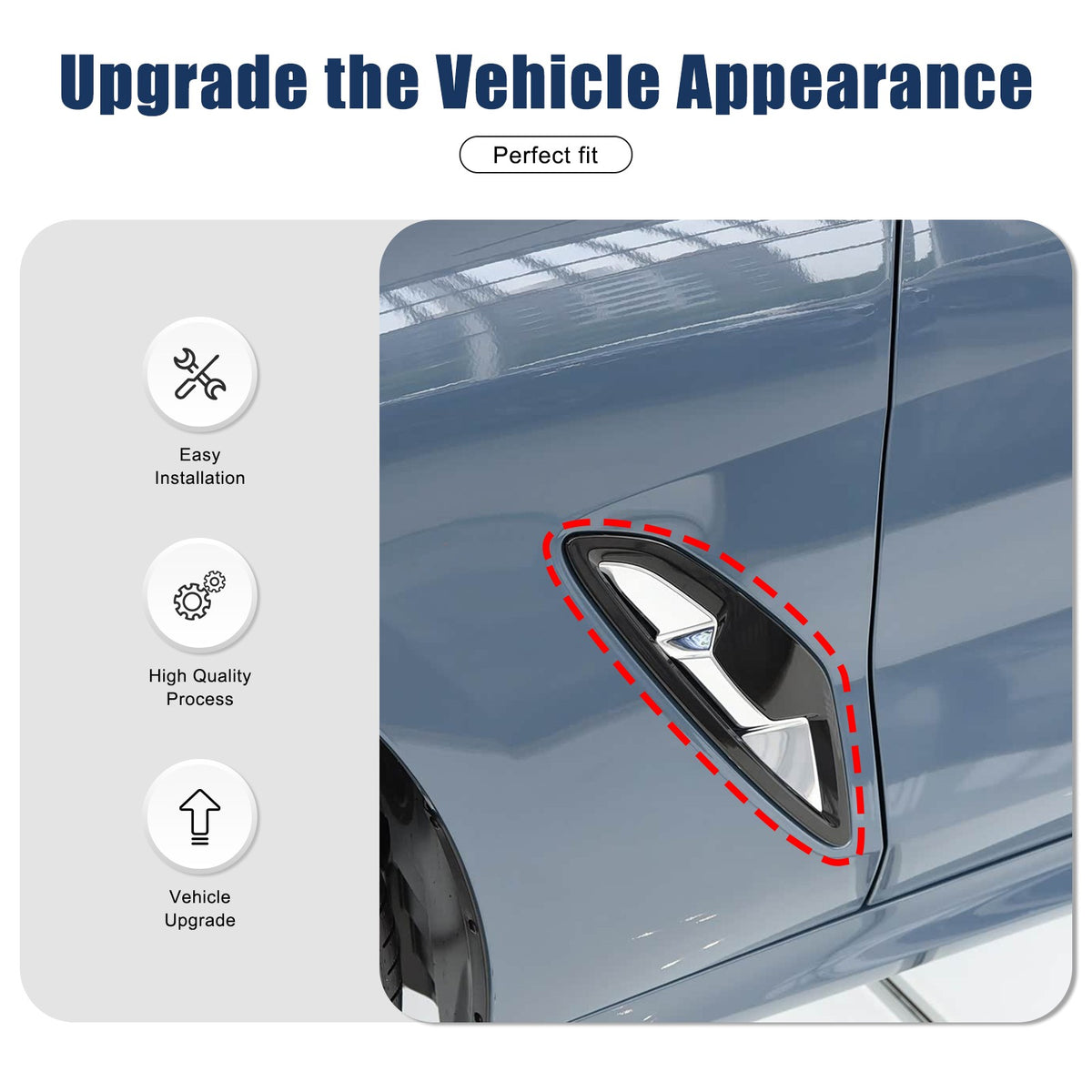 Matte Real Carbon Fiber Side Fender Trim For BMW 8 Series G14 G15 2019-2023 14