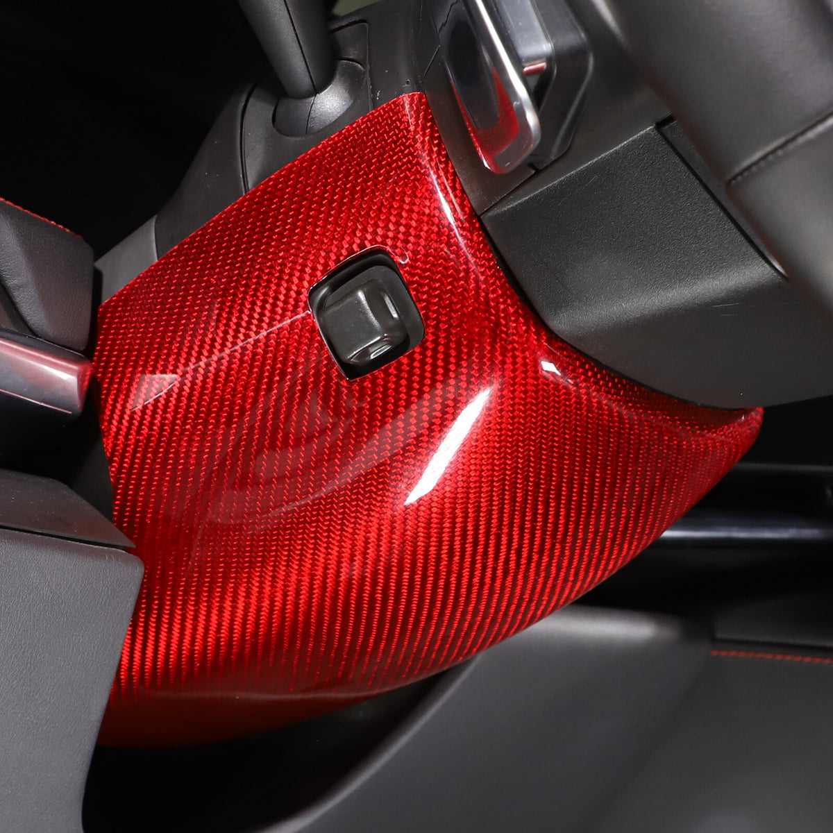 Red Real Carbon Fiber Full Interior Set Decor Trim Kit for Corvette C8 20-25 - Styles 31-35 22