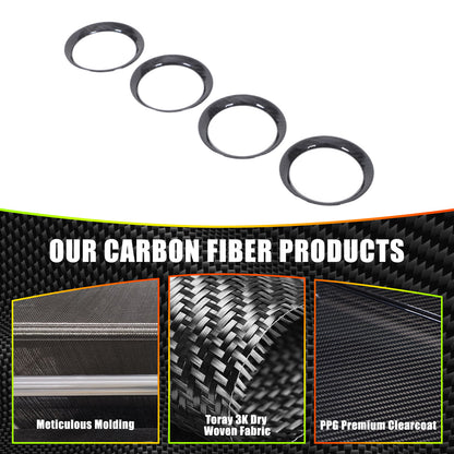 Real Carbon Fiber Dashboard Air Outlet Vent Cover For Nissan GTR R35 2008-16 US 7