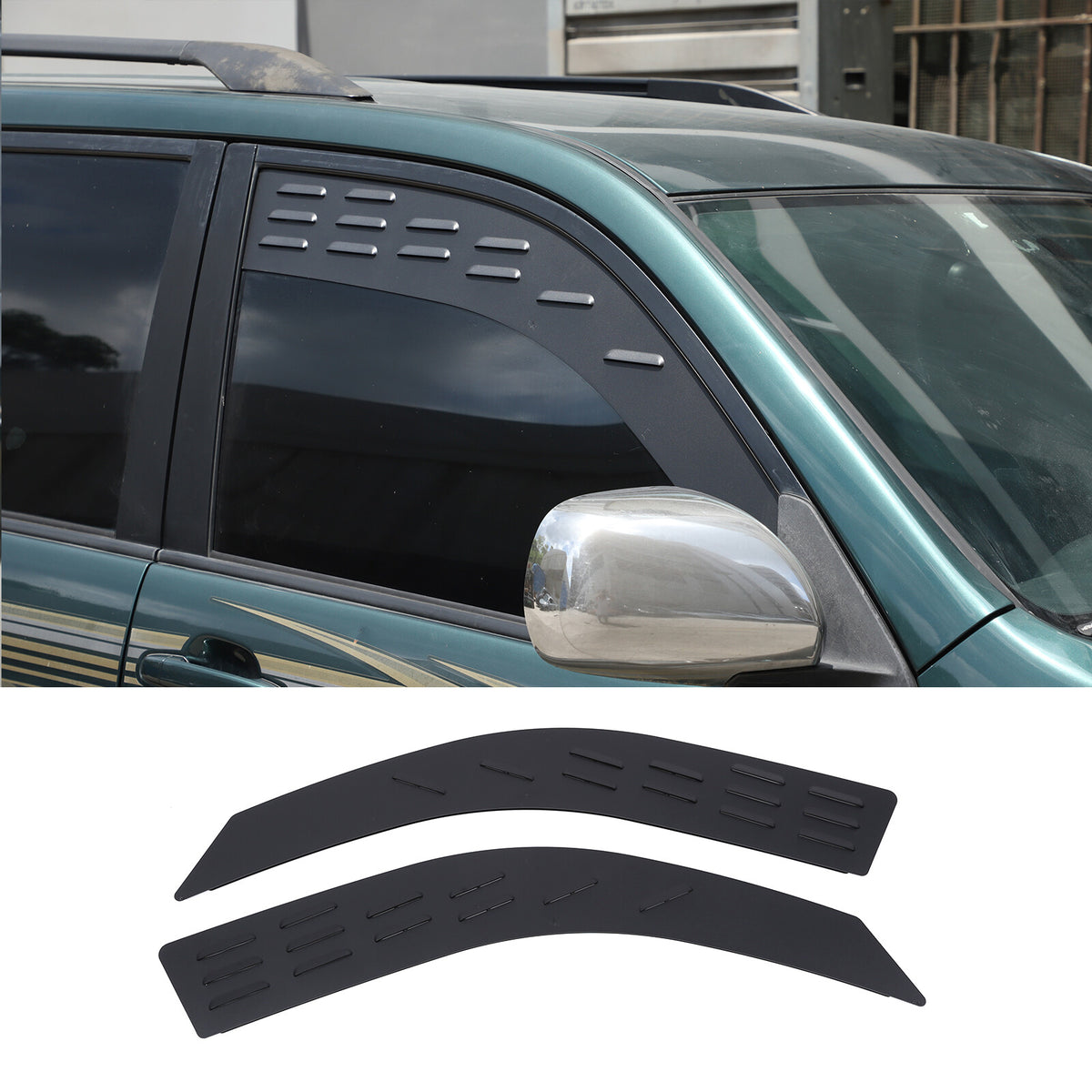 Front Ventilation Window Louver Shutter Trim for Toyota Prado/Lexus GX 03-09 US 20