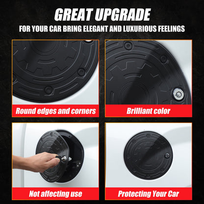 Aluminum Alloy Fuel Tank Anti-Theft Lock Cover Gas Cap For Toyota Tundra 22+ 11