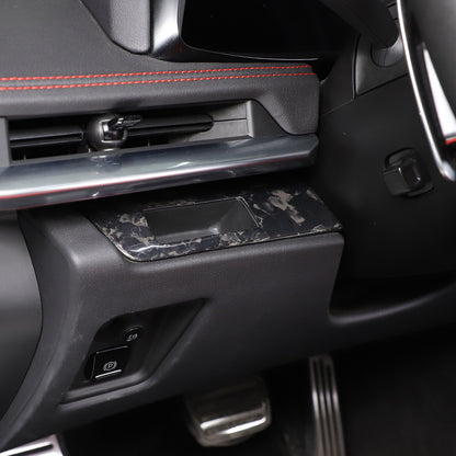Forged Carbon Fiber Steering Wheel Card Slot Trim Cover For Corvette C8 2020-26 1