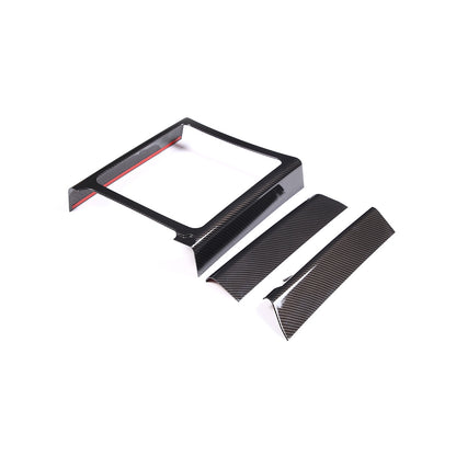 Carbon Fiber ABS Center Console Gear Frame Trim For Hummer H2 2003-2007 20