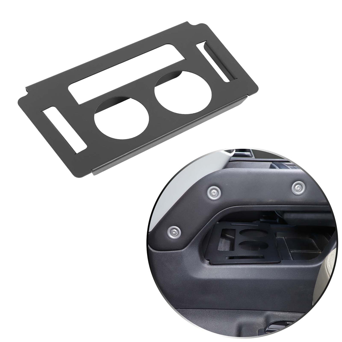 Alloy Lower Centre Console Cup holder Box For Land Rover Defender L663 20-24 US 8