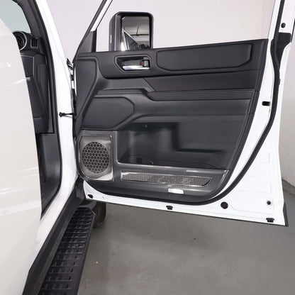 ABS Carbon Fiber Door Anti‑Kick Panel Trim For Toyota Land Cruiser LC250 24+ US 3