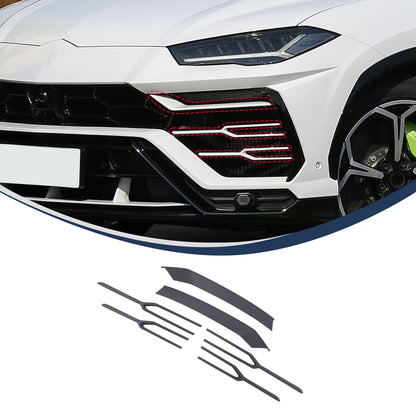 Matte Real Carbon Fiber Front Grille Bumper Trim For Lamborghini URUS 2018-2021 2
