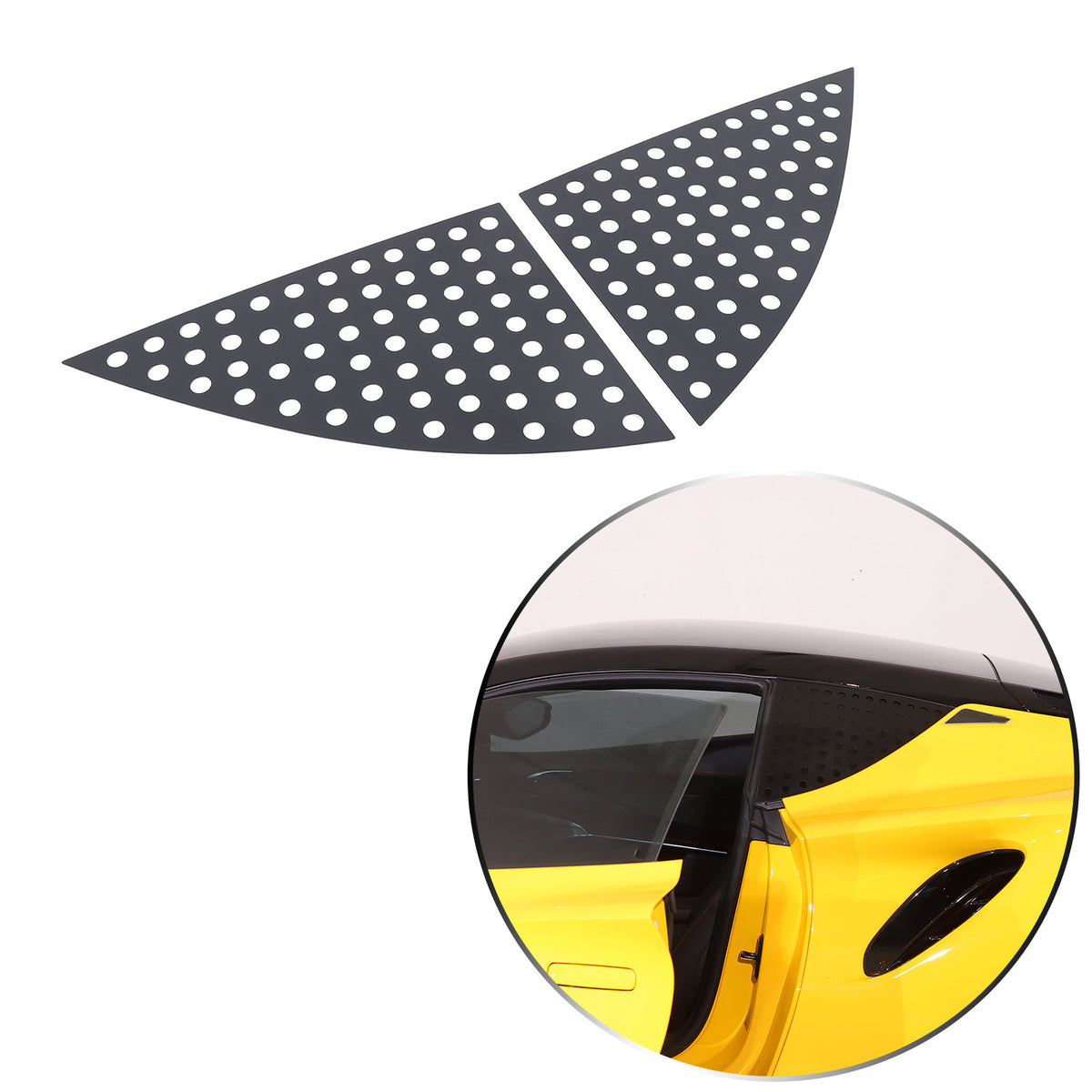 Alloy Exterior Rear Quarter Window Pillar Cover Trim For Lotus EMIRA 2021-2025 3