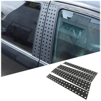 Black Aluminum Alloy Window Center Pillar Trim Panel For Toyota Tundra 2007-21 6