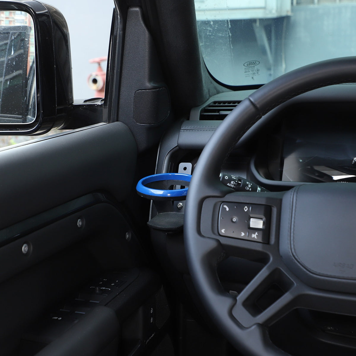 Blue Ring Driver Side Cup Holder Bracket For Land Rover Defender L663 2022 9