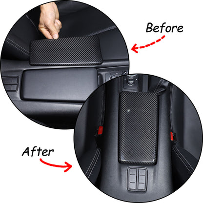 Real Carbon Fiber Center Console Armrest Box Cover Trim For Mazda MX-5 16-24 US 13