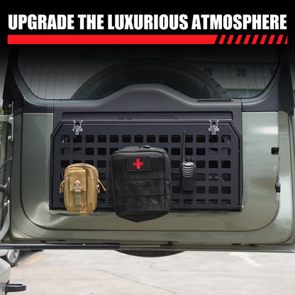 Alloy Rear Tailgate Shelf Rack Foldable Table For Land Rover Defender 2020-24 US 21