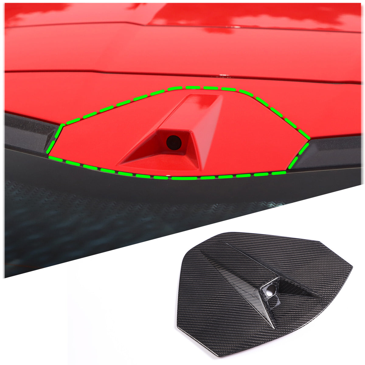 Real Carbon Fiber Full Exterior Set Decor Cover Trim Kit For Corvette C8 2020-26 82