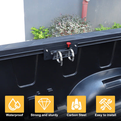 Black Carbon Steel Fire Extinguisher Mount Bracket For Toyota Tundra2022+ 21