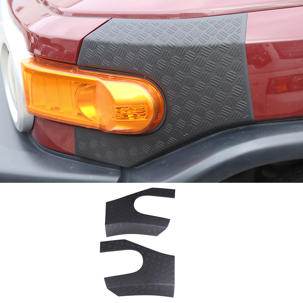 Headlight Armor Cowl Guard Molding For Toyota FJ Cruiser 2007-2021 3