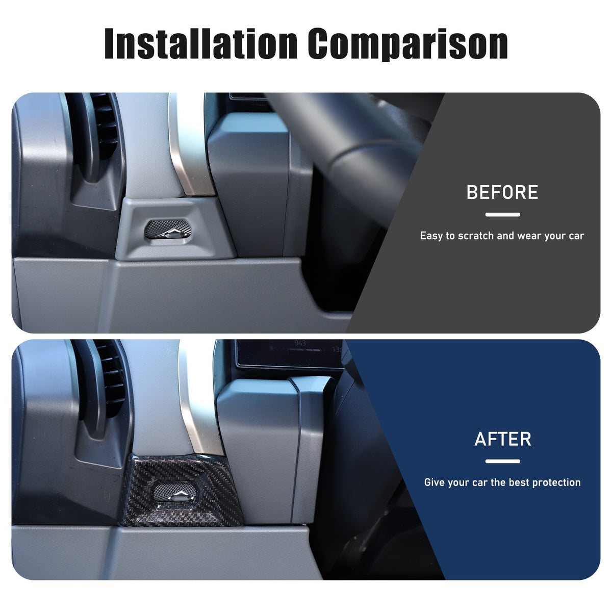 Real Carbon Fiber Dash Side Air Vent Adjustment Trim For BMW X3 G45 2025+ 20