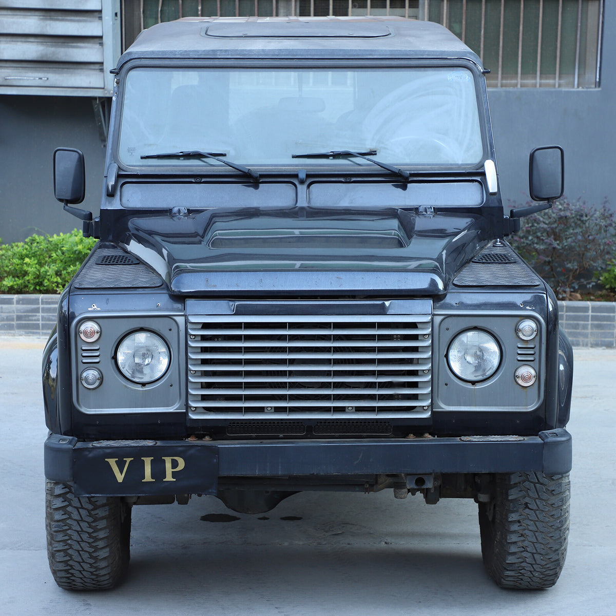 Black Alloy Front Hood Air Vent Cover Trim For Land Rover Defender 04-18 US 5