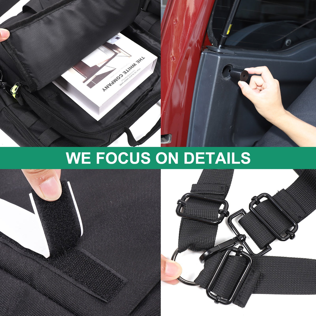 Trunk Rear Door Tailgate Hanging Storage Bag Tray For Toyota FJ Cruiser 2007-21 2
