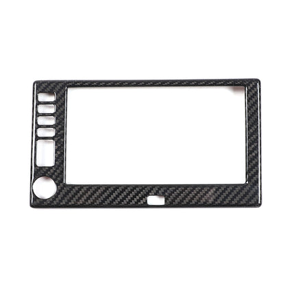 Real Carbon Fiber Center Navigation Screen Trim Cover For Corvette C6 2005-13 3