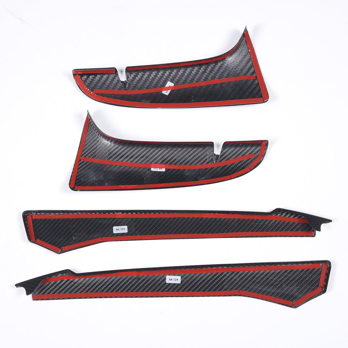 Real Dry Carbon fiber Front Bumper Fog Light Lamp Trims for Corvette C8 2020-26 11