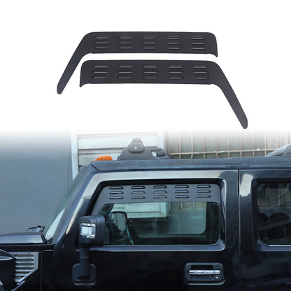 Front & Rear Window Glass Louver Air Vent Panel Trim For Hummer H2 2003-09 US 2