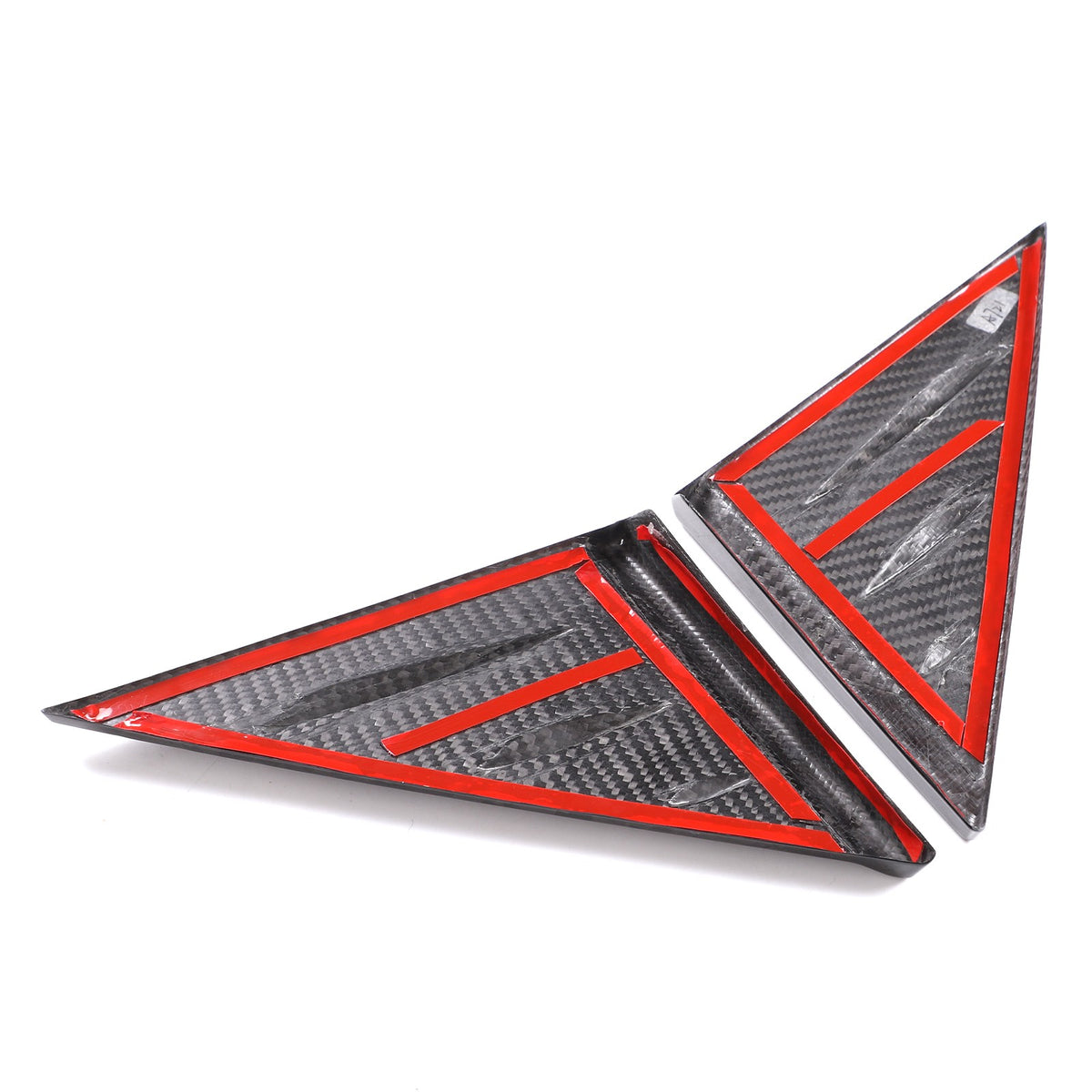 Forged Real Carbon Fiber A-Pillar Triangle Trim Cover For Corvette C8 2020+ 20