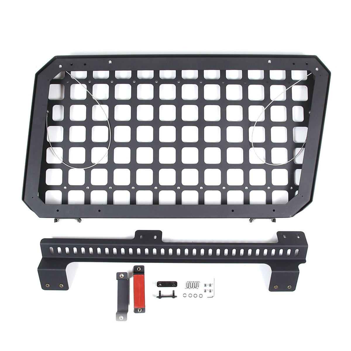 Alloy Rear Roof Climbing Ladder Rack Window Molle Panel For Hummer H2 2003-09 16