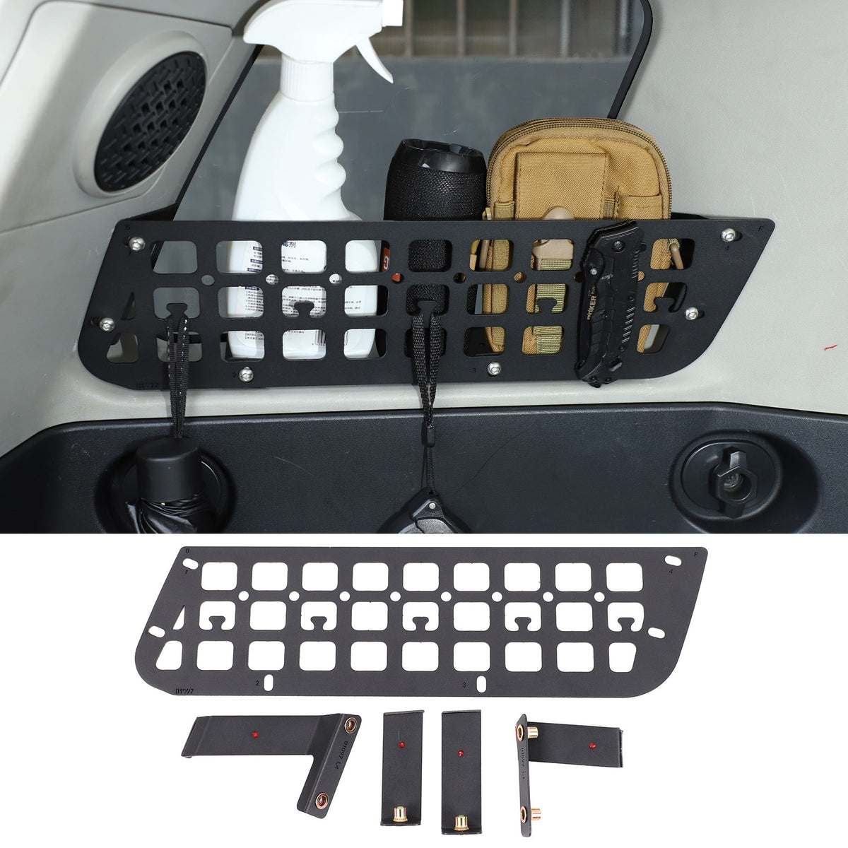 Trunk Left & Right Side Window Storage Molle Panel For Toyota FJ Cruiser 07-21 8
