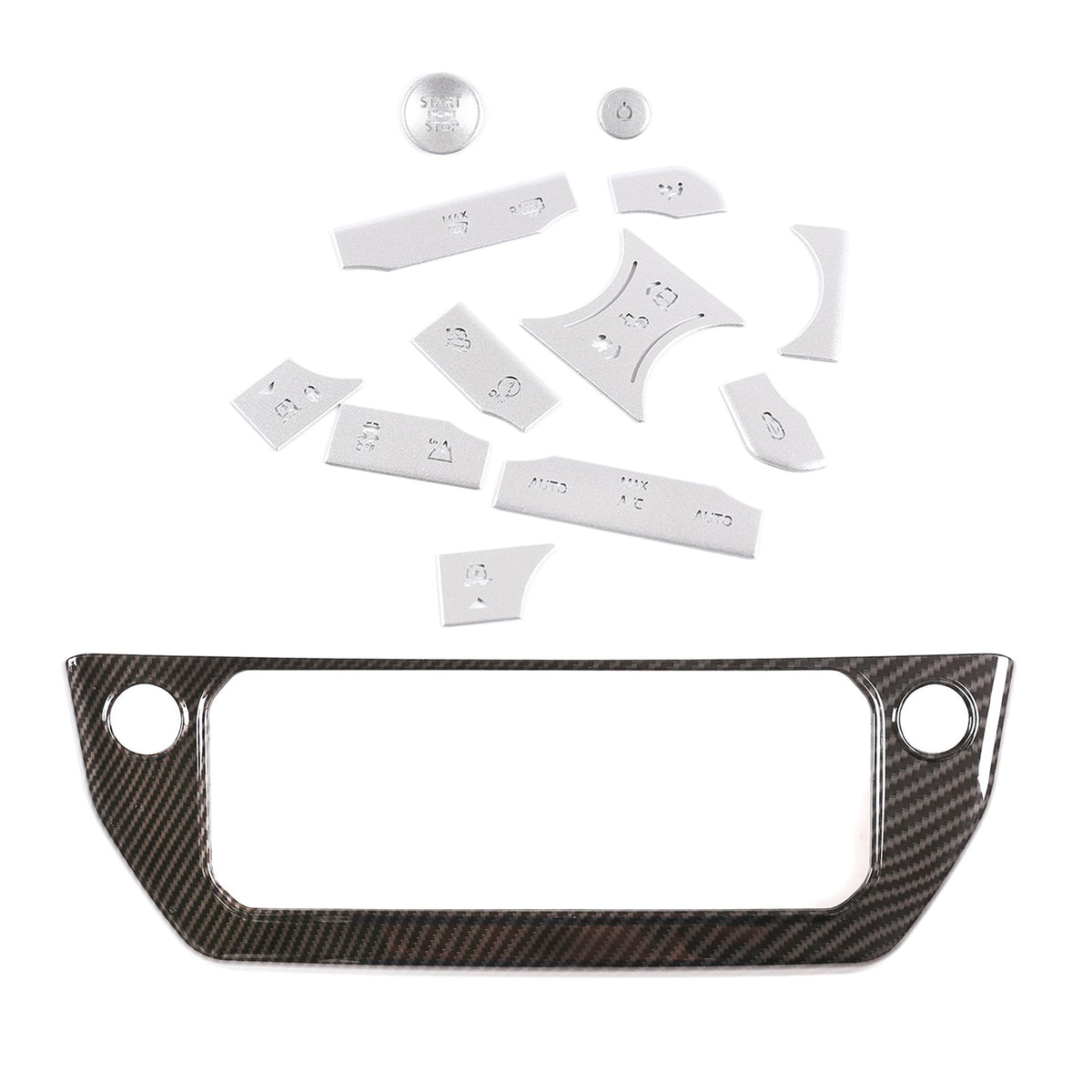 Start Stop AC Control Mode Button Sticker Kit For Land Rover Defender L663 20+ 12