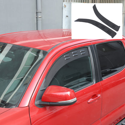 Alloy Rear Window Ventilation Louver Shutter Trim For Toyota Tacoma 16-22 US 2