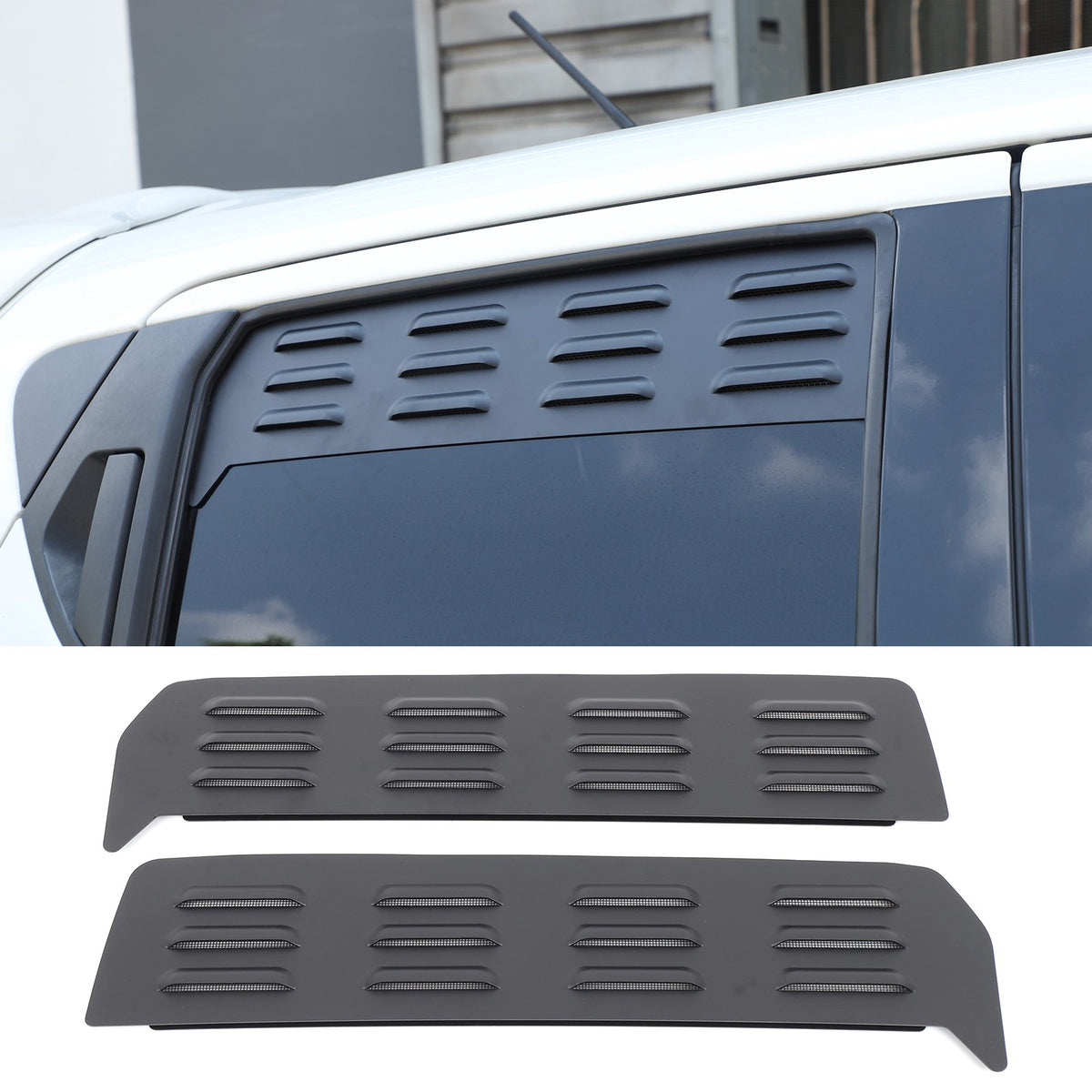 Rear Door Window Louver Air Vent Panel Trim Cover For Nissan Juke 2011-2019 1