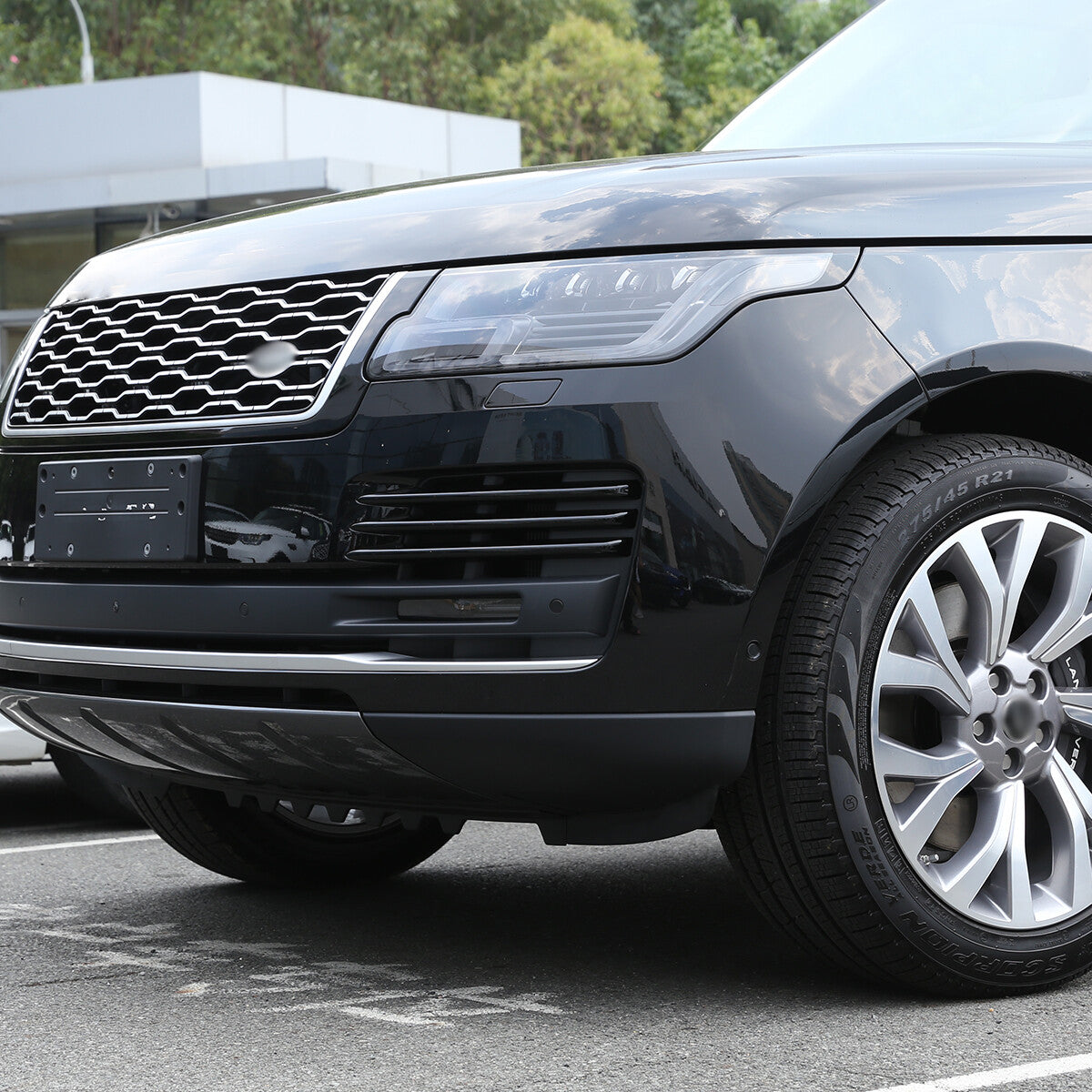 Gloss Black Front Grille Bumper Body Trim Kit For LR Range Rover Vogue HSE 18-22 11