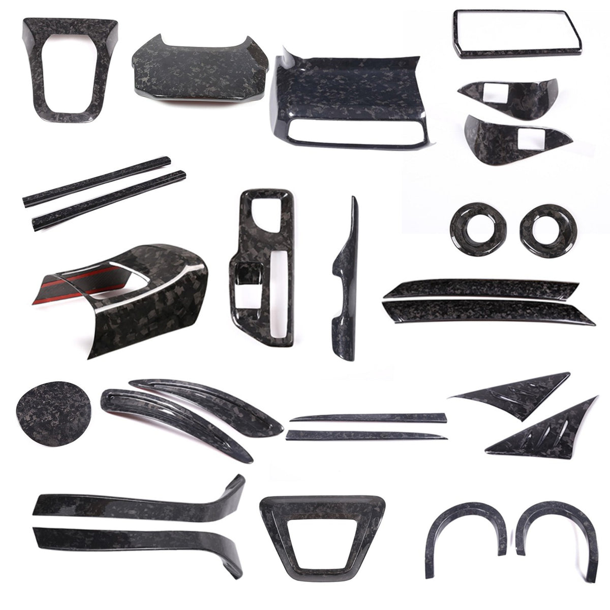 Forged Real Carbon Fiber Interior Exterior Trim Cover For Toyota Supra A90 2019+ - Variants 1-5 1