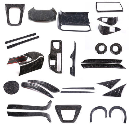 Forged Real Carbon Fiber Interior Exterior Trim Cover For Toyota Supra A90 2019+ - Variants 1-5 1