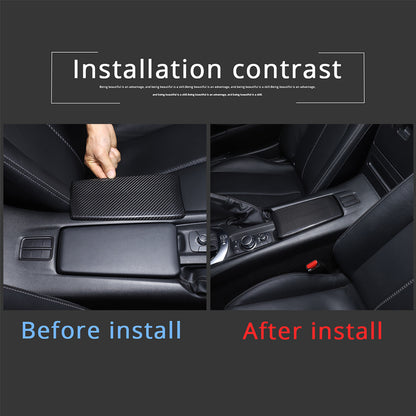 Real Carbon Fiber Center Console Armrest Box Cover Trim For Mazda MX-5 16-24 US 16