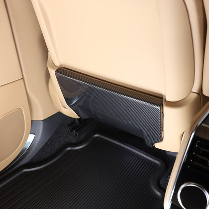 ABS Carbon Fiber Seat Back Anti-kick Panel Trim Cover For Range Rover Vogue 18+ 13