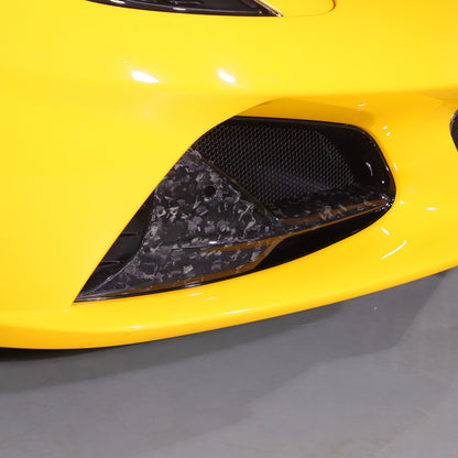 Forged Real Carbon Fiber Front bumper Grille camera Trim For Lotus EMIRA 2023-25 3