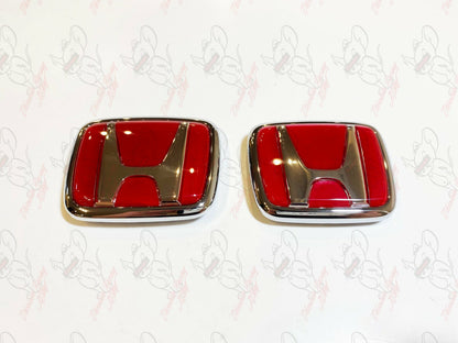 Honda Genuine Integra DC2 Type-R FRONT & REAR EMBLEMS JDM ITR OEM Badges 4