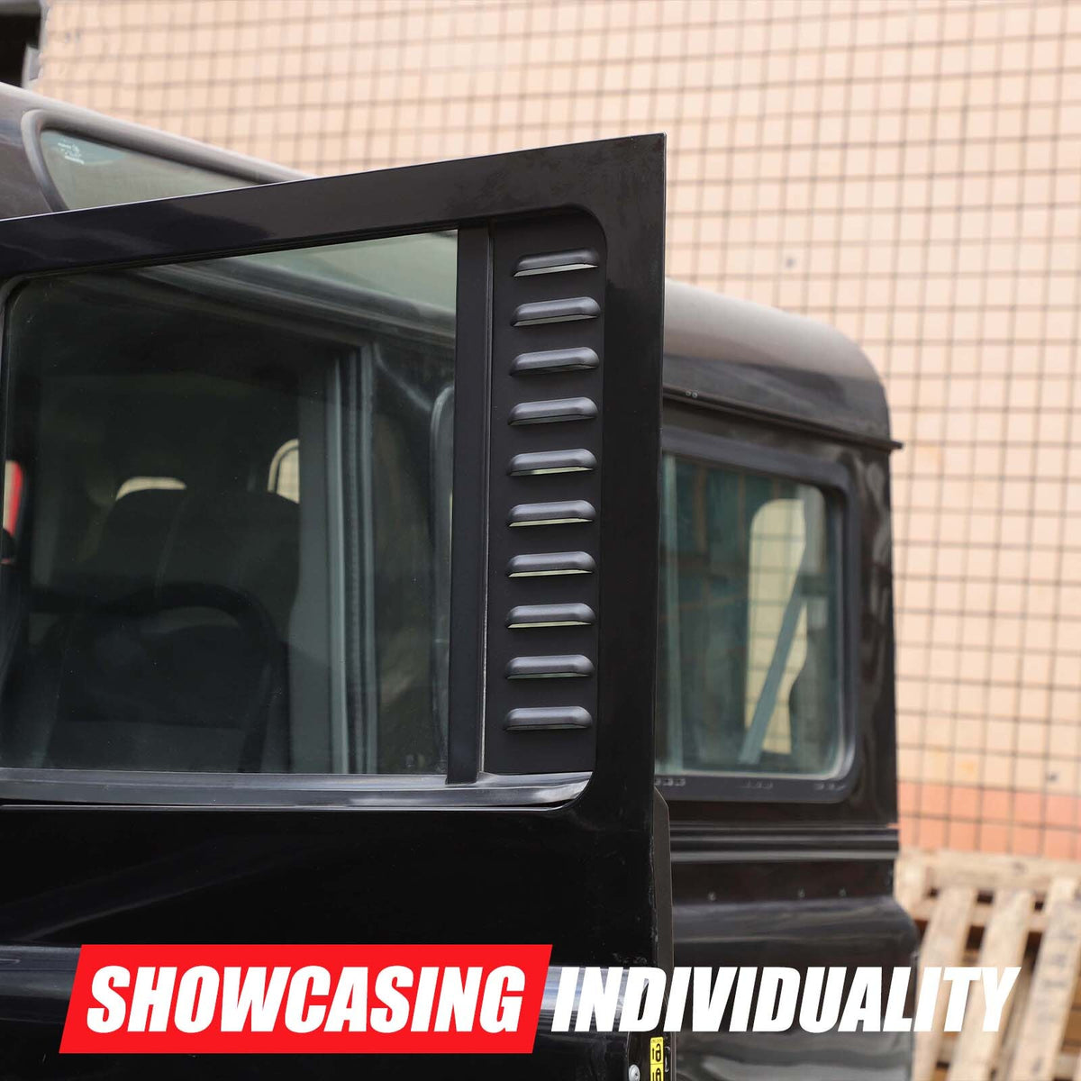 Alloy Rear Door Window Pillar Post Cover Trim For Land Rover Defender L316 04-18 10