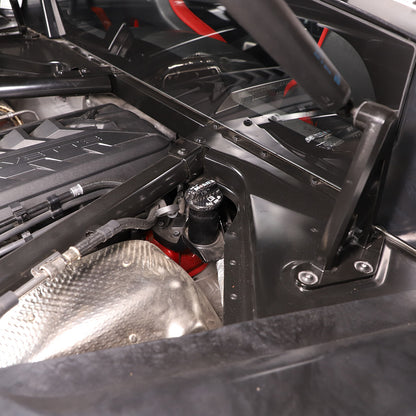 Real Carbon Fiber Engine Bay Tank Panel Cover Frame Trim For Corvette C8 2020-26 - Styles 1-5 45