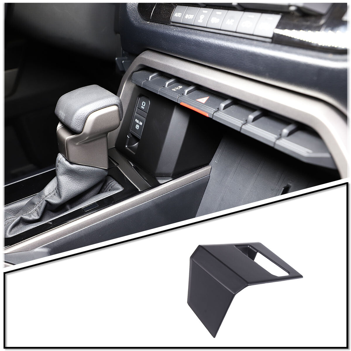 Matte Black ABS Interior Decoration Cover Trim Kit For Toyota Tundra 2022-26 US - Variants 26-29 4
